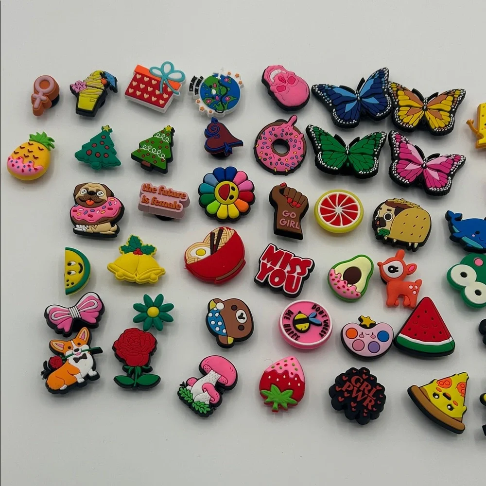 Colorful Assorted Shoe Charms Set